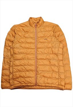 Men's Barbour Penton Quilt Puffer Jacket In Orange Size XL