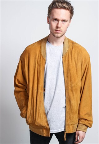 VINTAGE SUEDE BOMBER JACKET