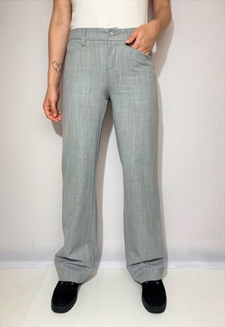 VINTAGE 90S GREY MINIMALIST PANTS