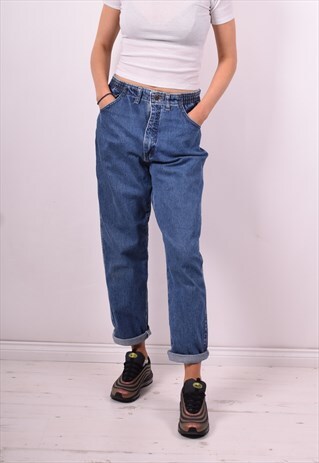 LEE WOMENS VINTAGE JEANS W29 L29 BLUE 90'S