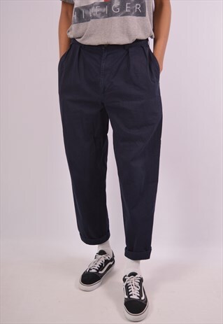 VINTAGE POLO RALPH LAUREN CHINO TROUSERS NAVY BLUE