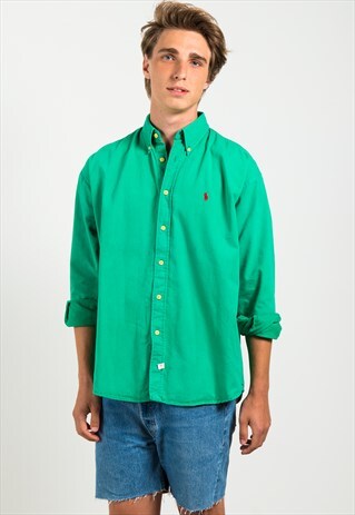 VINTAGE 80S CLASSIC POLO RALPH LAUREN SHIRT / 0234