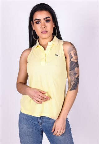 VINTAGE SLEEVELESS LACOSTE POLO T-SHIRT T895