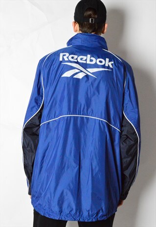 VINTAGE 90S BLUE REEBOK RAIN COAT