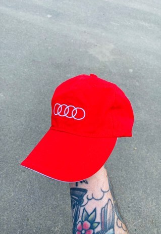 VINTAGE AUDI EMBROIDERED HAT CAP