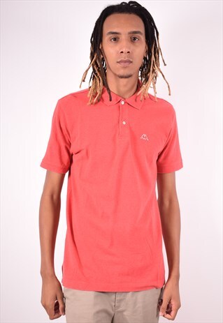 ROBE DI KAPPA MENS VINTAGE POLO SHIRT LARGE ORANGE 90S