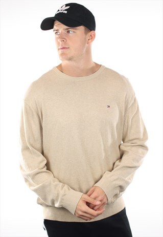 VINTAGE TOMMY HILFIGER SMALL LOGO KNITTED SWEATSHIRT JUMPER