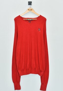 Vintage Ralph Lauren Polo Golf Sweater Red XXXXLarge 