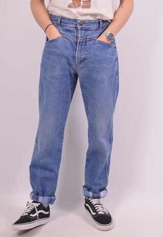 VINTAGE TRUSSARDI JEANS SLIM BLUE