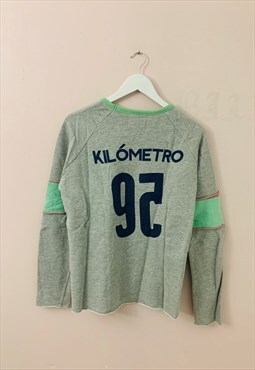 KILOMETRO vintage SWEATER grey/green