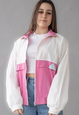 Vintage 80s West Side Sport Track Jacket in Pink S