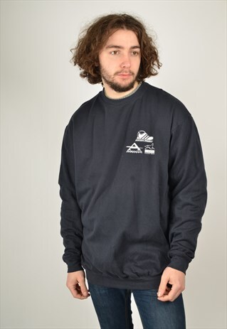 VINTAGE REEBOK SWEATSHIRT IN NAVY BLUE