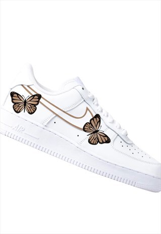 NIKE PANEL CUSTOM AIR FORCE 1 - BROWN BUTTERFLY
