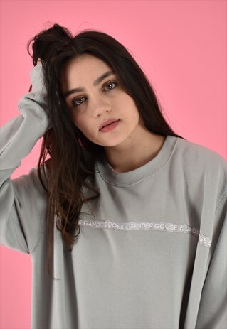 G&G UNISEX MOONDUST WRITING RIBBON SWEAT