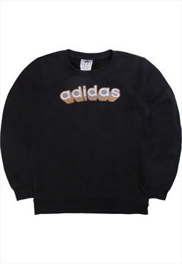 Vintage  Adidas Sweatshirt Spellout Logo Heavyweight
