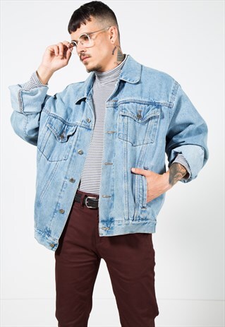 VINTAGE 80S WRANGLER DENIM JACKET / 0006 / 404