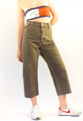 VINTAGE LEVI'S ANKLE GRAZER CULOTTE JEANS