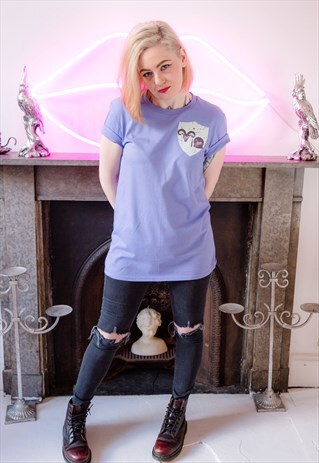 WITCH CREST VIOLET PURPLE TEE