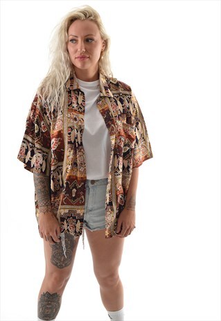 VINTAGE PATTERN SHIRT GSS1384