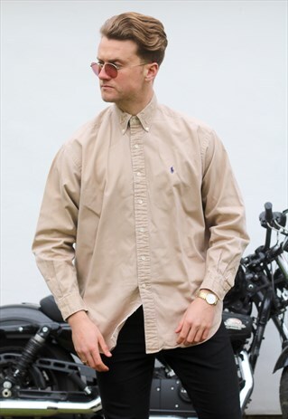 RALPH LAUREN USA BLAIRE VINTAGE SAND SHIRT