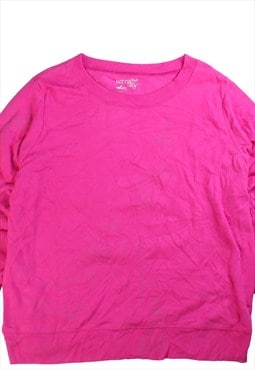 Terra Sky  Crewneck Plain Sweatshirt XLarge Pink