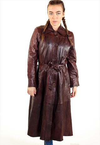 VINTAGE LEATHER DOUBLE BREASTED JACKET J2760