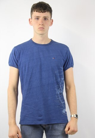 VINTAGE TOMMY HILFIGER BLUE T-SHIRT