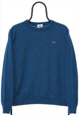 Vintage Lacoste Knitted Blue Jumper Womens