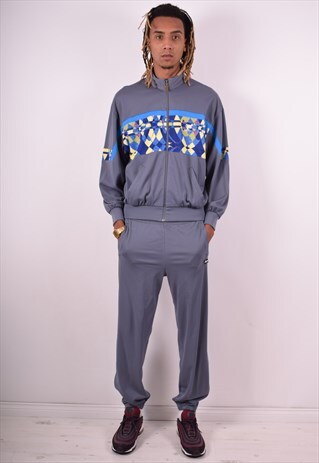 AUSTRALIAN L'ALPINA MENS VINTAGE FULL TRACKSUIT LARGE GREY 9