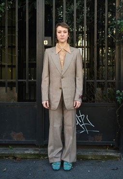 70s Vintage nos suit jacket with flared trousers