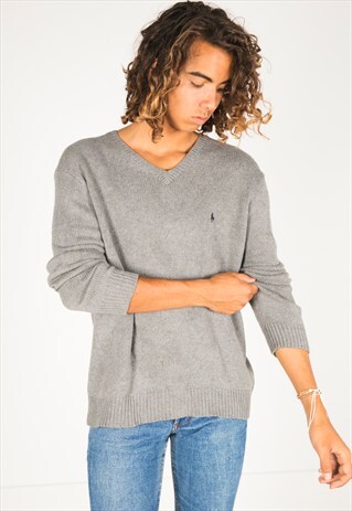 VINTAGE 80S POLO RALPH LAUREN KNIT JUMPER / R03706