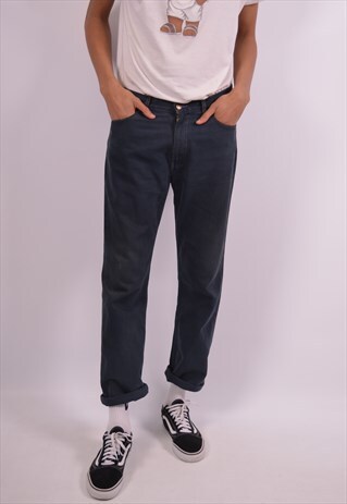 LEVI'S 581 MENS VINTAGE JEANS W34 L31 NAVY BLUE 90S