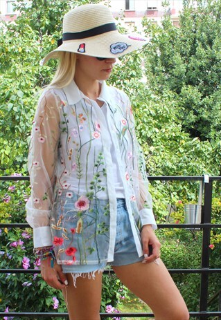 SHIRT PRINTED FLOWERS