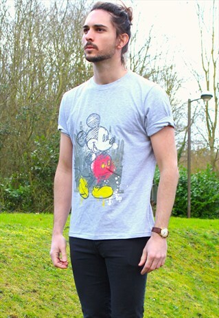 VINTAGE UNISEX DISNEY MICKEY MOUSE T-SHIRT - SMALL/MEDIUM