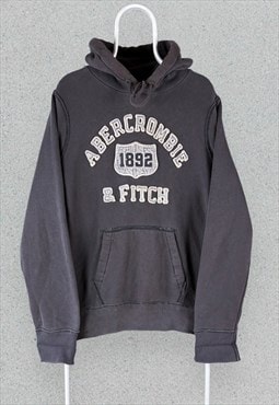Abercrombie & Fitch Grey Hoodie Heavyweight Y2K Vintage M