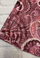 Y2K PINK PAISLEY PATTERNED TOP SIZE 12