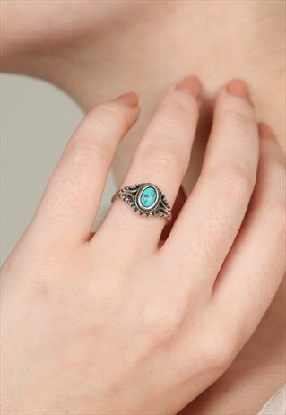 SILVER TURQUOISE RING