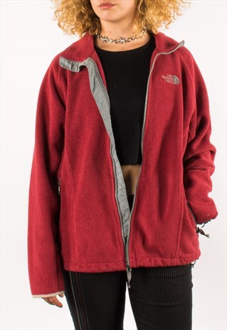VINTAGE THE NORTH FACE RED FLEECE