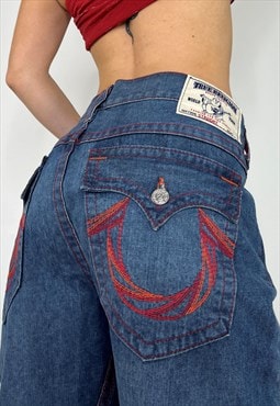 Vintage Y2k True Religion Jeans Baggy Loose Streetwear 00s