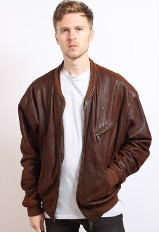 VINTAGE SUEDE BOMBER JACKET