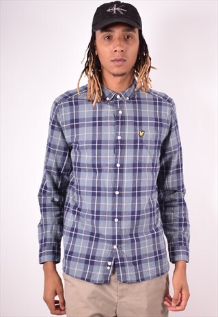 LYLE & SCOTT MENS VINTAGE FLANNEL SHIRT LARGE MULTI 90S