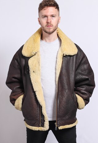 VINTAGE LEATHER AVIATOR JACKET