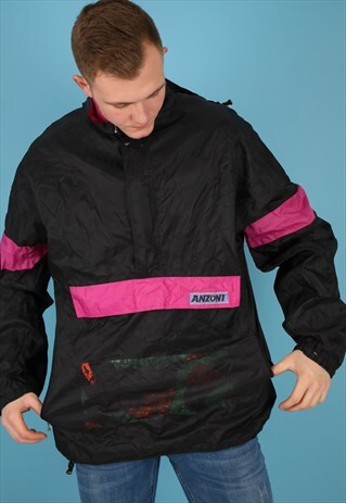VINTAGE WINDBREAKER JACKET IN MULTI NJ551