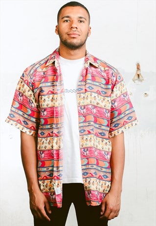 VINTAGE SILK PATTERN SHIRT