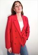 Vibrant red blazer