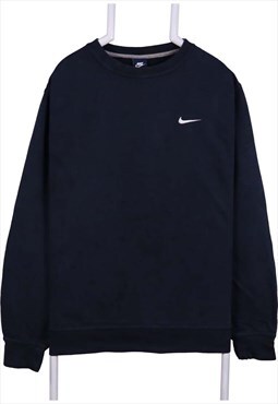 Vintage 90's Nike Sweatshirt Swoosh Crewneck Navy Blue