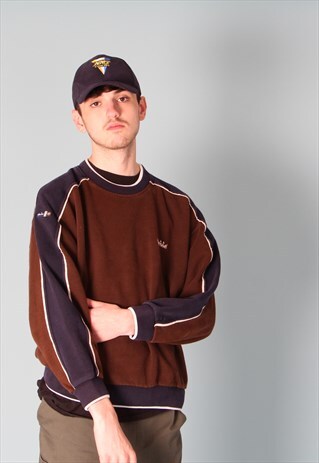 ELLESE BROWN CREW NECK SWEATSHIRT