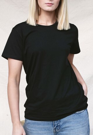 NUDE ETHICS REGULAR FIT SOFT BLACK ORGANIC COTTON T SHIRT