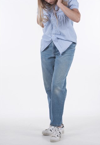 LEVI'S 550 LIGHT BLUE HIGH WAISTED JEANS 33/31