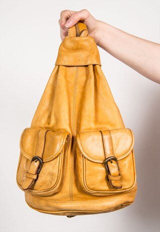 VINTAGE LEATHER RUCKSACK BACKPACK